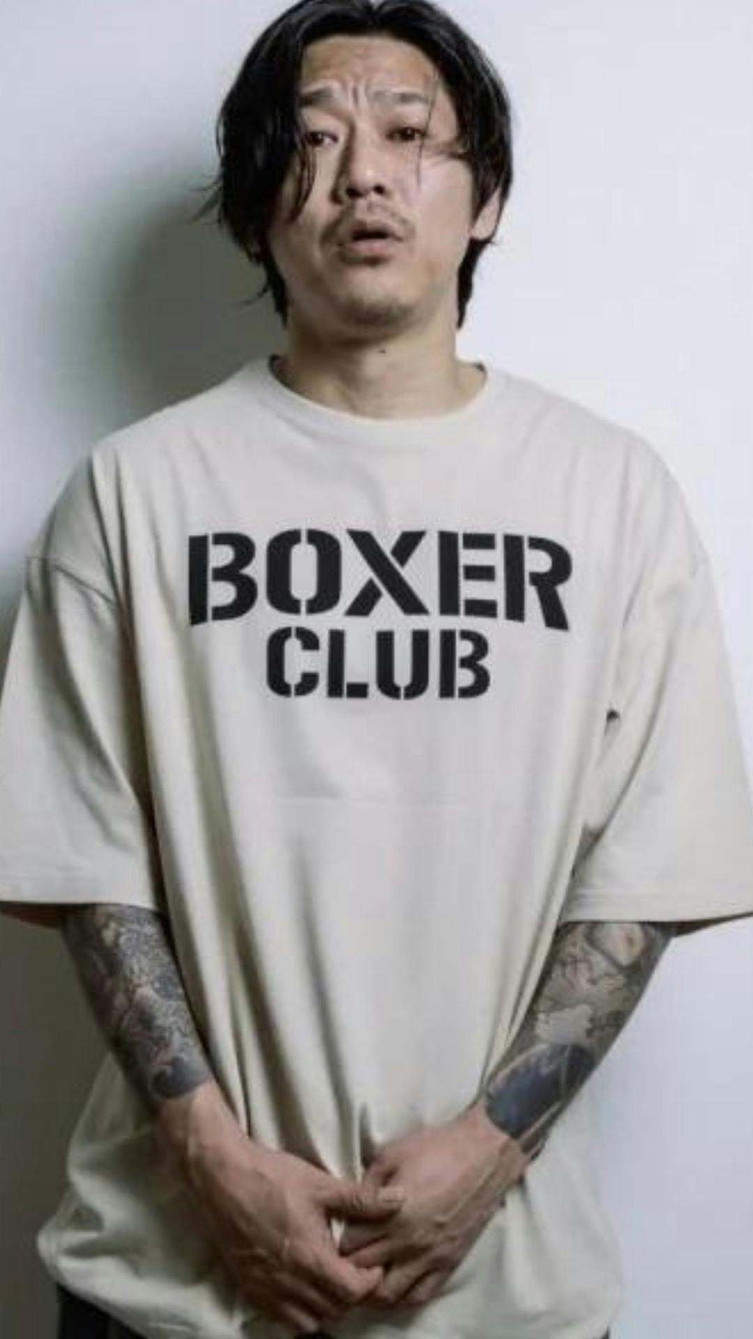 BOXER CLUB ロゴ ビッグシルエットコットンTシャツ🥊 画像0-2｜rsc products公式ウェブサイト