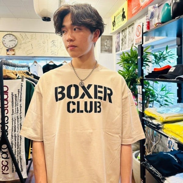 《新作》BOXER CLUB LOGO ビッグシルエットコットンTシャツ｜rsc products公式ウェブサイト